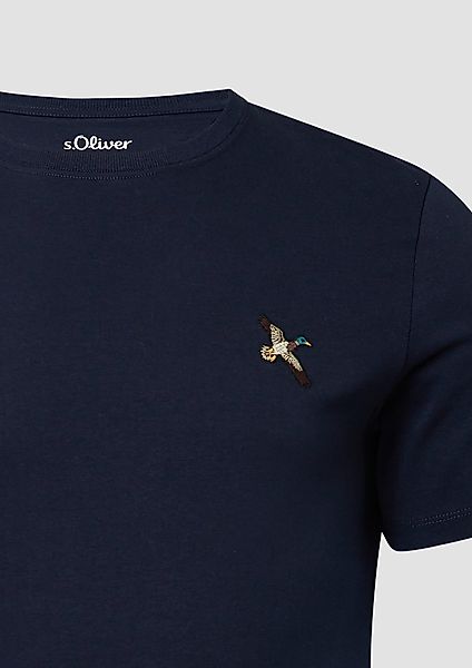 s.Oliver Kurzarmshirt Heavy Jersey T-Shirt mit günstig online kaufen