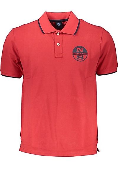 North Sails Poloshirt Herren Kurzarm-Poloshirt Rot mit Kontrastdetails & günstig online kaufen