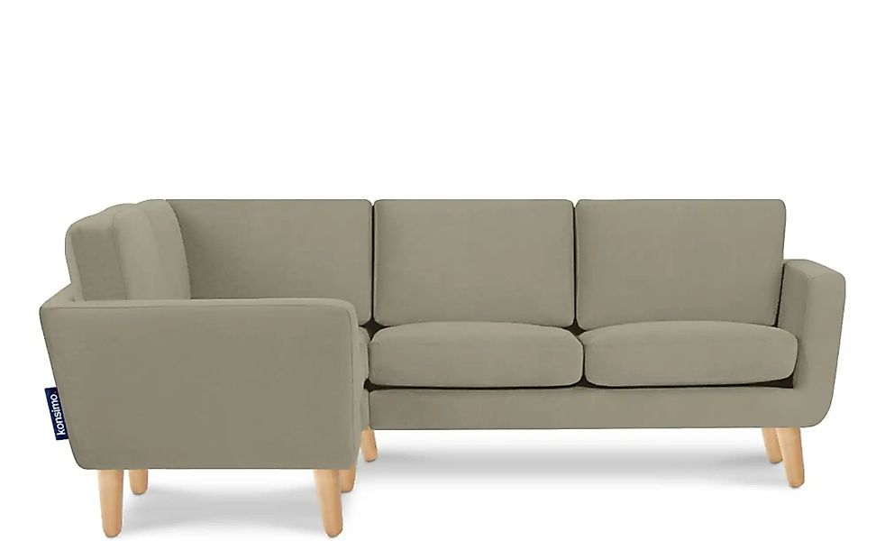 KONSIMO Ecksofa   ¦ beige ¦ Maße (cm): B: 220 H: 80 Polstermöbel > Sofas > günstig online kaufen