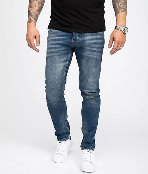 Rock Creek Slim-fit-Jeans Herren Jeans Slim Fit Blau RC-2166 günstig online kaufen