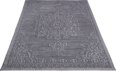 Paco Home Teppich "Rimini 412" rechteckig 4 mm Höhe Flachgewebe, Uni Farben günstig online kaufen