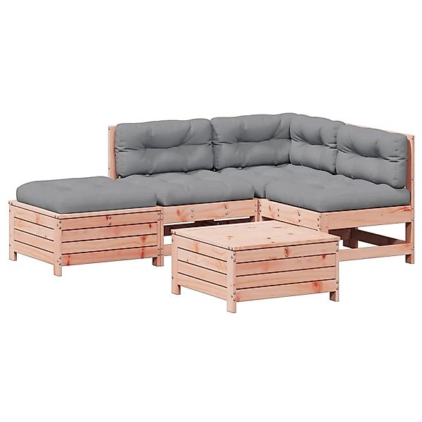 vidaXL 5-Tlg Garten-Lounge-Set mit Kissen Massivholz Douglasie 3250710 günstig online kaufen