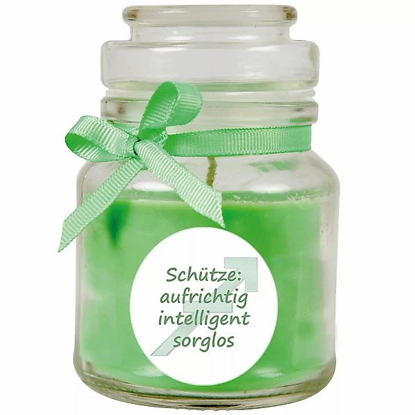 HS Candle Duftkerze & Glas Sternzeichen Coconut Limes 30 Stunden Schütze günstig online kaufen