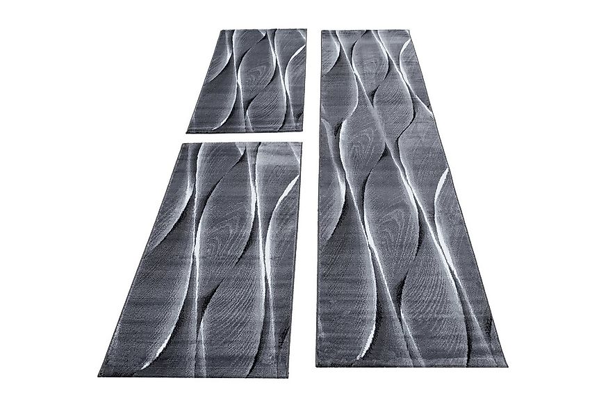 Carpettex Kurzflor-Bettumrandung Ombre Design, Höhe 12 mm, (Bett-Set, 3-tlg günstig online kaufen