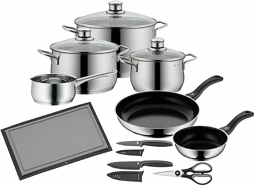 WMF Topf-Set »Diadem Plus«, Cromargan® Edelstahl Rostfrei 18/10, (Set, 15 t günstig online kaufen