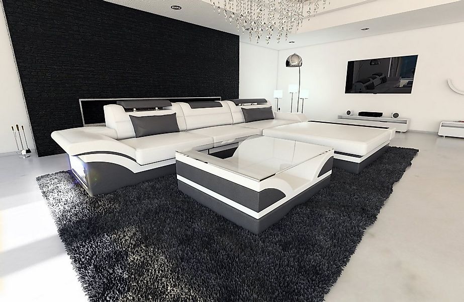 Sofa Dreams Ecksofa Leder Sofa Ledercouch Parma L Form Ledersofa, Couch, mi günstig online kaufen