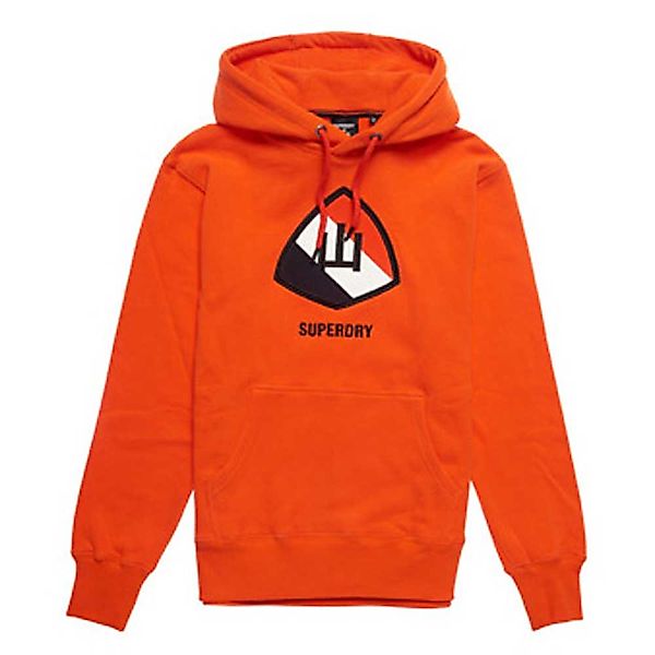 Superdry Yama Shield Graphic Hood Pullover M Bold Orange günstig online kaufen