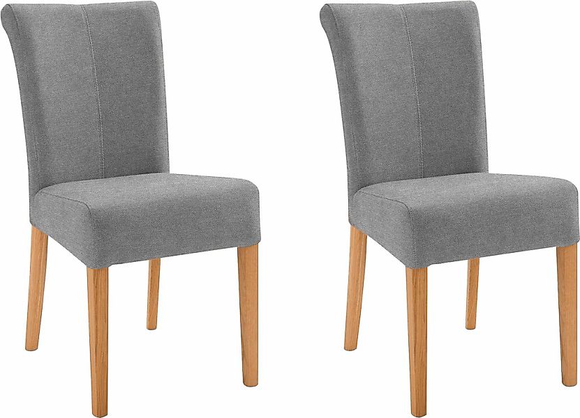 Home affaire 4-Fußstuhl "Barcelona" (Set) 2 Stk.Stuhlbeine aus Massivholz, günstig online kaufen