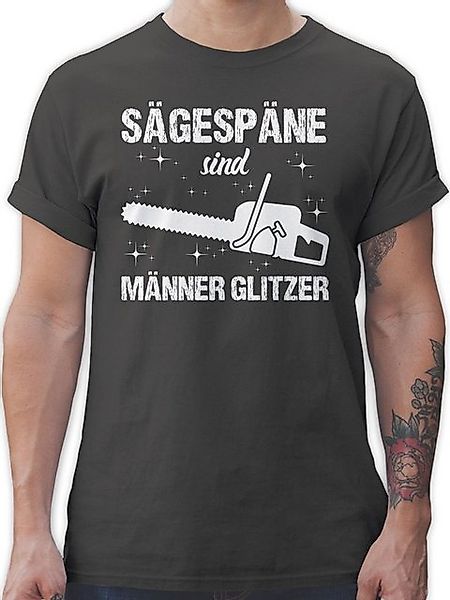 Shirtracer T-Shirt Sägespäne sind Männer Glitzer - weiß Herren & Männer Ges günstig online kaufen