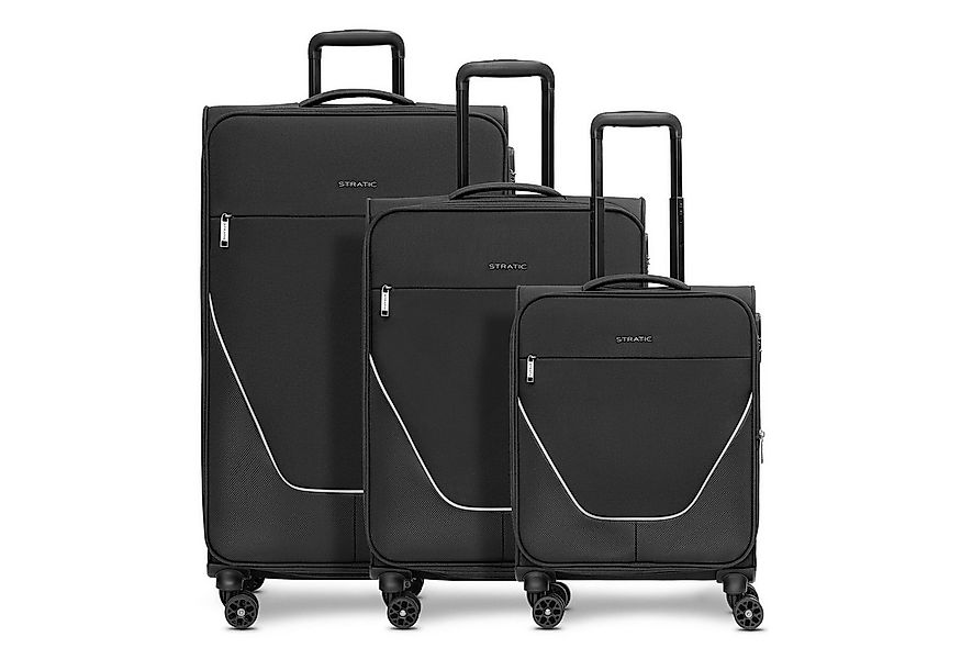 Stratic Trolleyset taska, 4 Rollen, (3-teilig, 3 tlg), Polyester günstig online kaufen