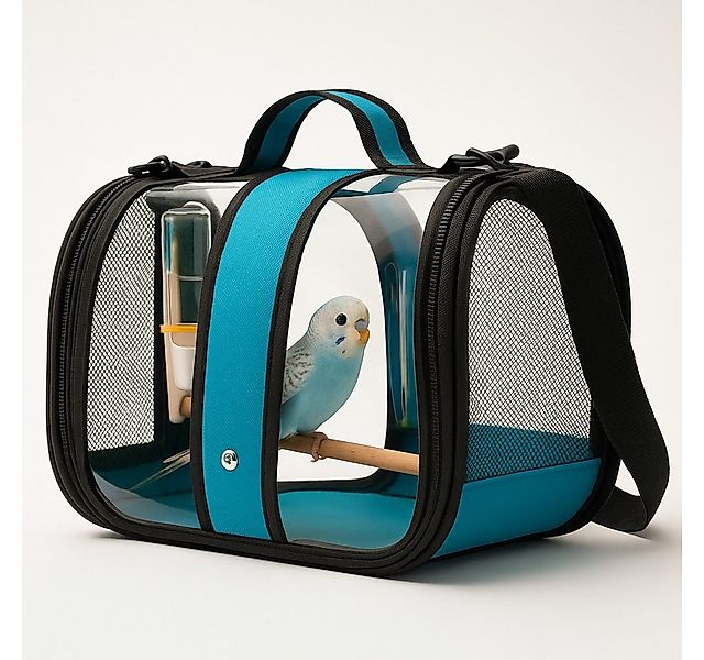 Jungengel Vogelkäfig Transporttasche mit Sitzstange Trinkspender Wellensitt günstig online kaufen