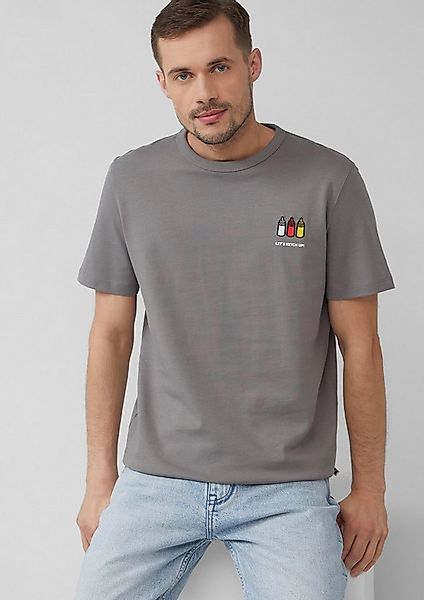 s.Oliver Kurzarmshirt T-Shirt T-Shirt mit Grill-Motiv günstig online kaufen