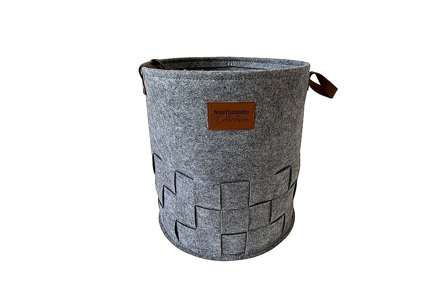 HTI-Living Wäschekorb Wäschekorb 55 Liter Briena Filz Hellgrau (Stück, 1 St günstig online kaufen