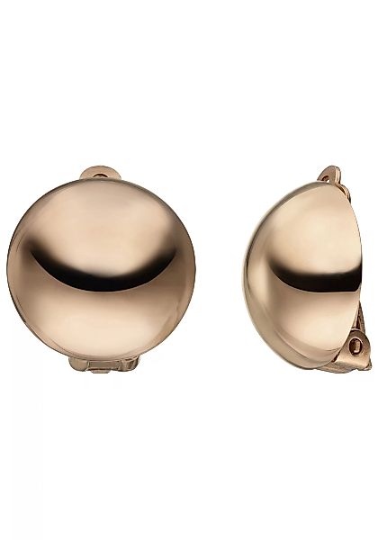 JOBO Paar Ohrclips, rund 925 Silber roségold vergoldet günstig online kaufen