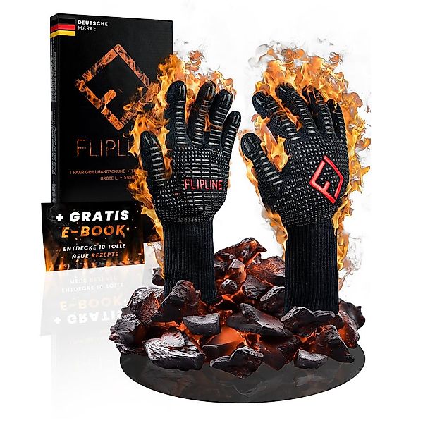 FLIPLINE® Grillhandschuhe Größe L, Idealer Schutz günstig online kaufen