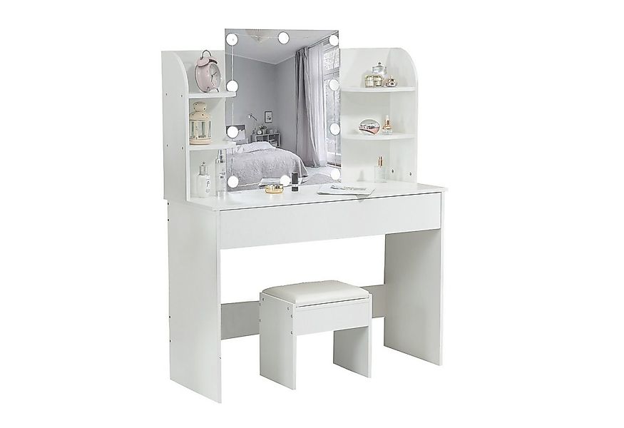 Thanaddo Schminktisch Schminktisch mit LED-Beleuchtung,Praktischer Kosmetik günstig online kaufen
