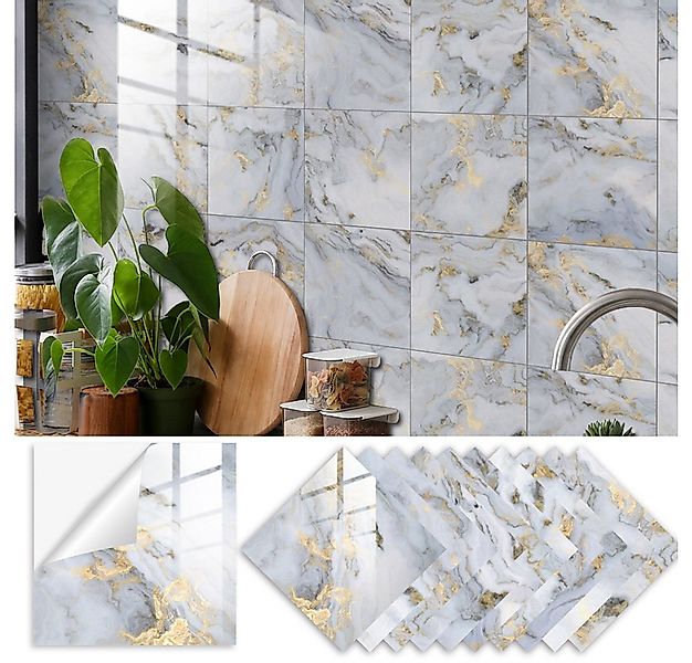 GarveeMore Fliesenaufkleber 10pcs Fliese Aufkleber Diy Minimalist Selbstkle günstig online kaufen