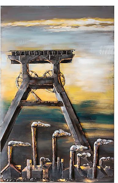 GILDE GALLERY Metallbild »Kunstobjekt Glück Auf«, Landschaft, (1 St.) günstig online kaufen