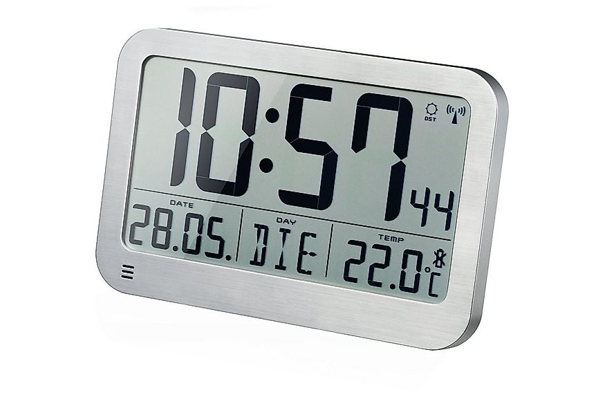 OPTUS Wanduhr OPTUS MyTime MC LCD Wand-/Tischuhr silber 225x150mm günstig online kaufen