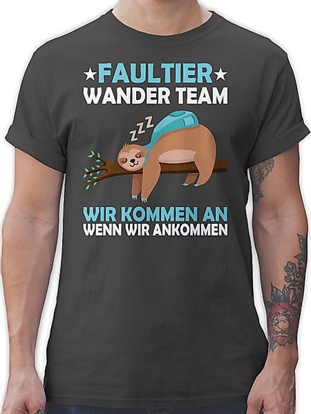 Shirtracer T-Shirt Faultier Wander Team Hiking günstig online kaufen