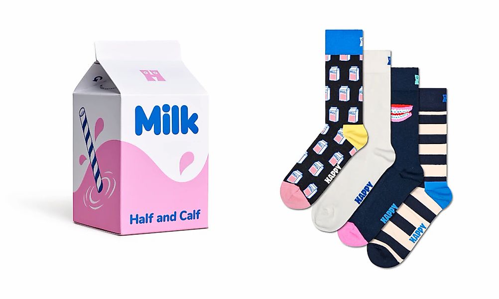 Happy Socks Langsocken, (4er Pack), mit unterschiedlichen Motiven günstig online kaufen