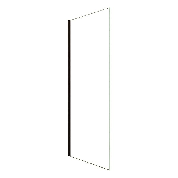 AICA Walk In Schwarzrahmen Duschwand B.85 x H.200cm 8mm NANO ESG Glas Dusch günstig online kaufen