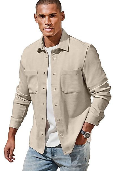 John Devin Hemdjacke, Overshirt aus weicher Piqué-Qualität, Knopfleiste mit günstig online kaufen