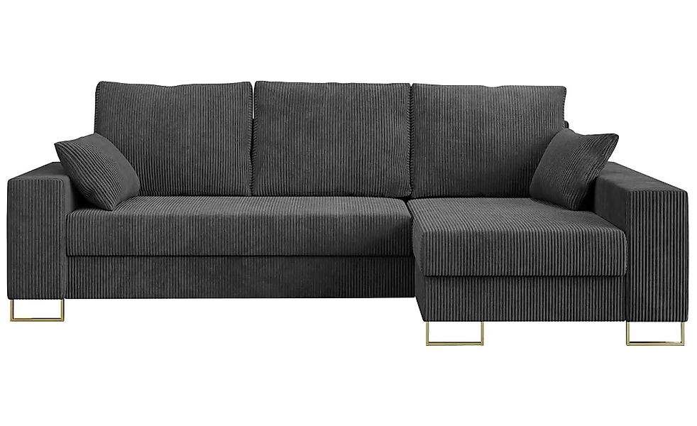 Ecksofa mit Schlaffunktion Dorain ¦ grau ¦ Maße (cm): B: 242 H: 85 Polsterm günstig online kaufen