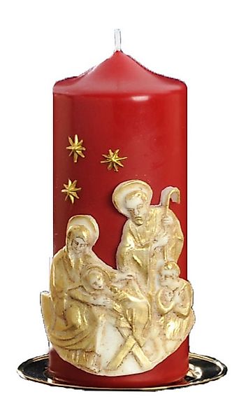 Jacob Flügel GmbH Kerzenmanufaktur Adventskerze Weihnachtskerze "Krippe" Du günstig online kaufen