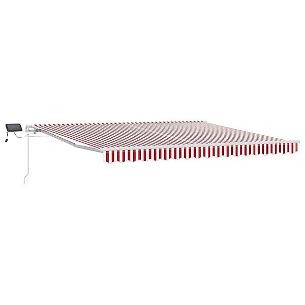 vidaXL Einziehbare Markise mit Rot und Weiß 400 x 300 cm Stoff 3330544 günstig online kaufen