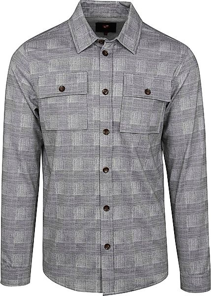 Suitable Liv Overshirt Kariert Grau - Größe 52 günstig online kaufen