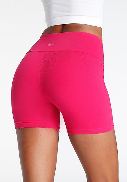 LASCANA Shorts, mit breitem Bündchen und Logodruck, Loungewear günstig online kaufen