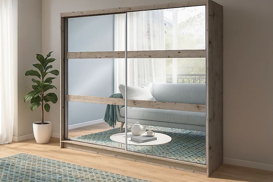 Home affaire Kleiderschrank "PRESSAC mit viel Stauraum, 10 Fächer, 2 Kleide günstig online kaufen