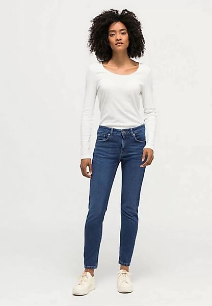 Hessnatur 5-Pocket-Jeans LINA Mid Rise Skinny aus Bio-Denim (1-tlg) günstig online kaufen