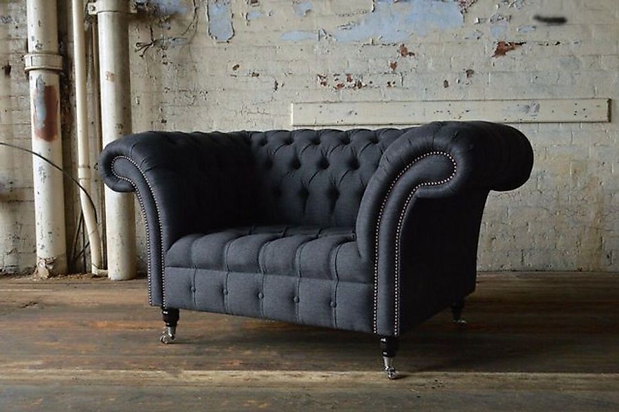 Xlmoebel Sofa Neuheit - Stylischer Stoff-Sessel im Chesterfield-Design für günstig online kaufen