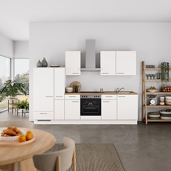 nobilia® Küchenzeile »"Laser I", Ausrichtung wählbar, Breite 300 cm« vormon günstig online kaufen