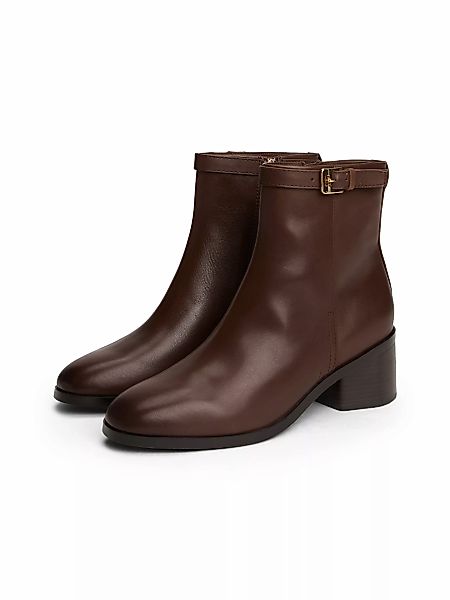 Tommy Hilfiger Stiefelette "TH BUCKLE RIDING MID HEEL BOOTIE", Blockabsatz, günstig online kaufen