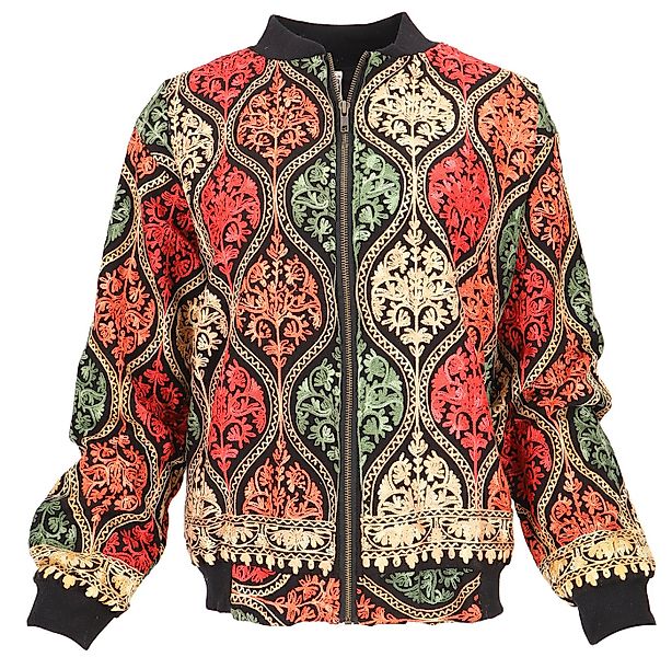 Guru-Shop Langjacke Boho Style Bomberjacke, bestickte Jacke -.. günstig online kaufen