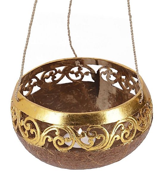 Guru-Shop Windlicht Kokosnuss Teelicht zum Hängen, Dekotopf -.. günstig online kaufen