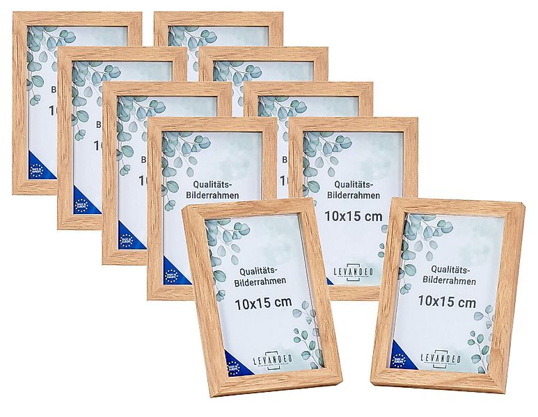 Levandeo® Bilderrahmen, 10er Set Portrait Bilderrahmen günstig online kaufen