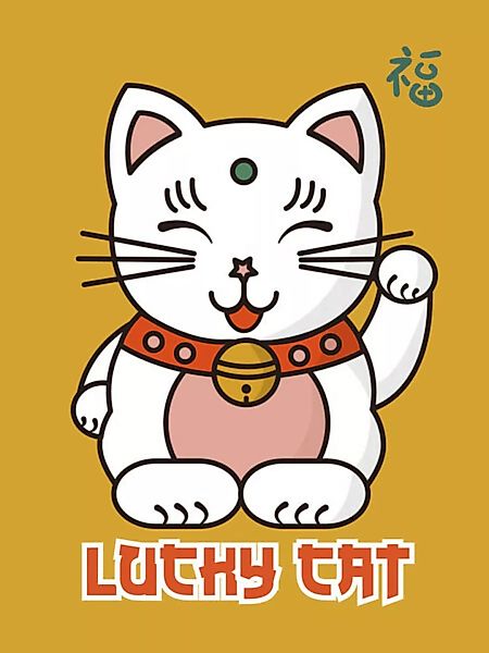 Poster / Leinwandbild - Lucky Cat No2 günstig online kaufen