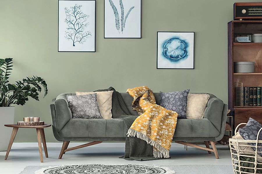Adam Wohndecke »Flower Cuvée«, im floralem Design, Kuscheldecke günstig online kaufen