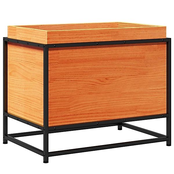 vidaXL Pflanzkübel Wachsbraun 60x40x50 cm Massivholz Kiefer 847025 günstig online kaufen