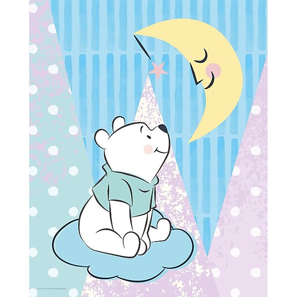 Komar Bild "Winnie the Pooh Moon" Disney 1 Stk. tlg. Wandbild zur Dekoratio günstig online kaufen