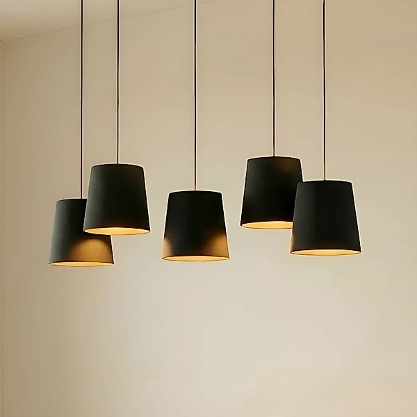 Lucande Thamila Hängeleuchte, schwarz, Eisen günstig online kaufen