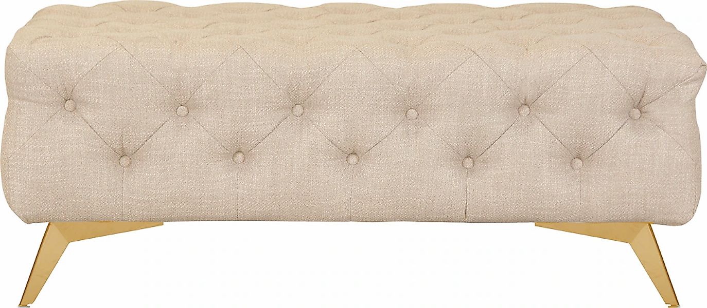 Home affaire Polsterhocker "Glynis" aufwändige Knopfheftung, moderne Cheste günstig online kaufen