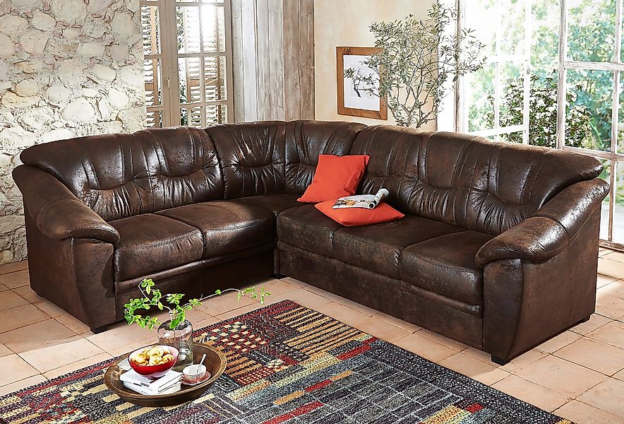 Home affaire Ecksofa Savona L-Form, mit günstig online kaufen