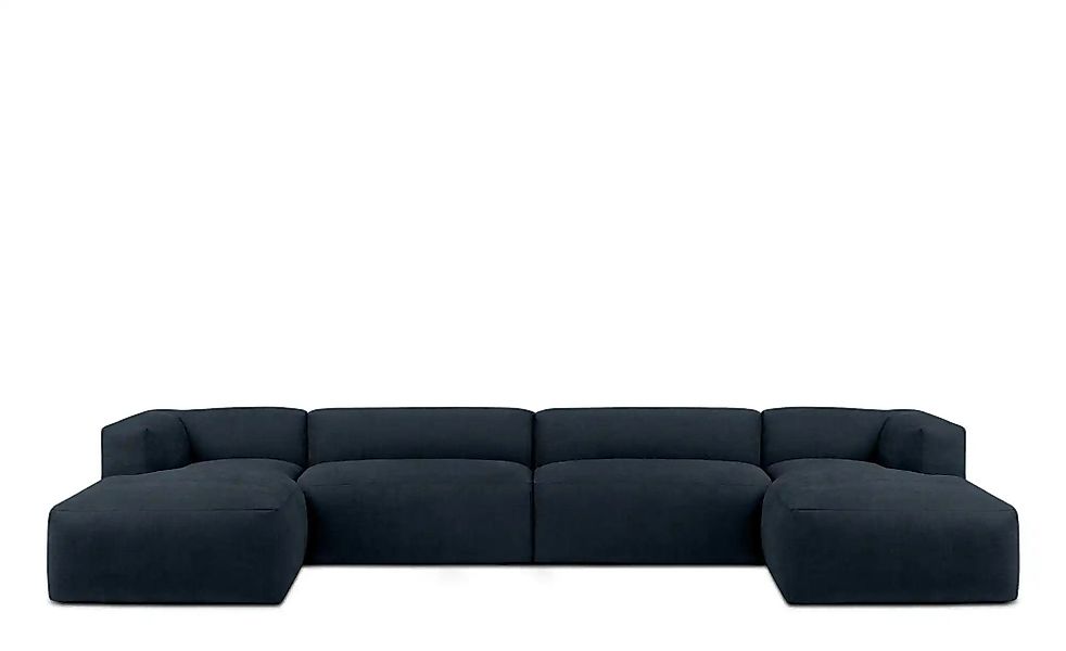 KONSIMO Wohnlandschaft  Buffo ¦ blau ¦ Maße (cm): B: 400 H: 73 Polstermöbel günstig online kaufen