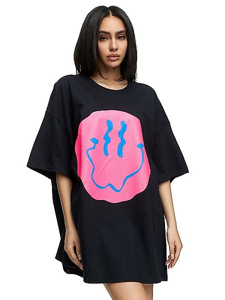 Worldclassca T-Shirt Worldclassca Oversized Print SMILE T-Shirt Sommer Ober günstig online kaufen