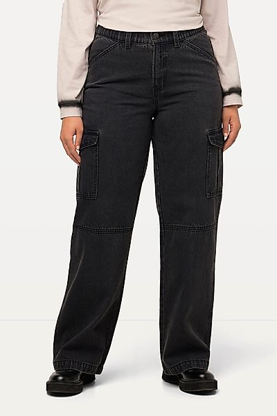 Ulla Popken 5-Pocket-Jeans Cargojeans Mandy weites günstig online kaufen